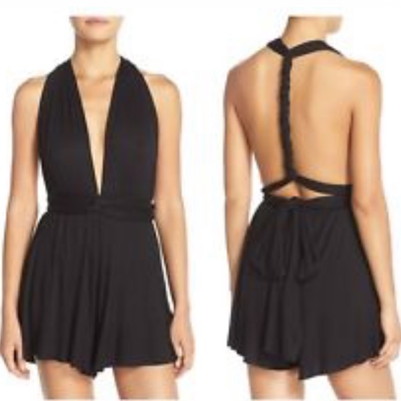 Elan Romper with multiple ways to tie stretchy new - Picture 3 of 8